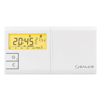 Комнатный термостат беспроводной SALUS 091FLRF, программируемый, с приёмником 230 В, белый
